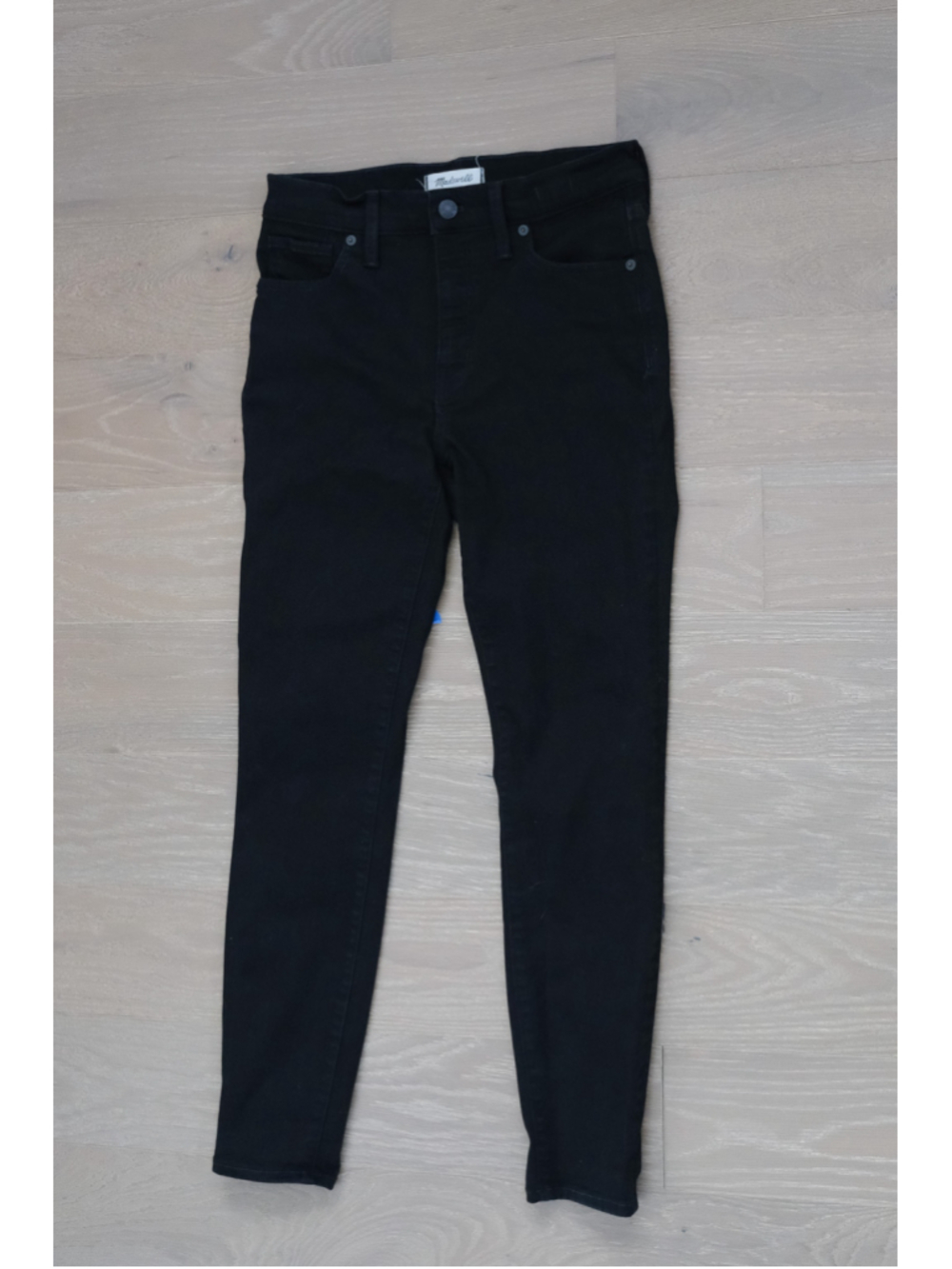 Madewell Women’s 9” High-Rise Skinny Black Jeans Size 28